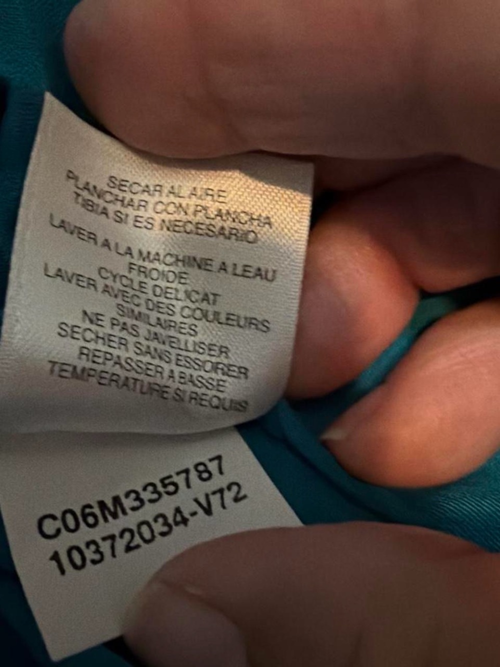 Jones New York Teal Longline Button-Up Blouse XL - Picture 6 of 7